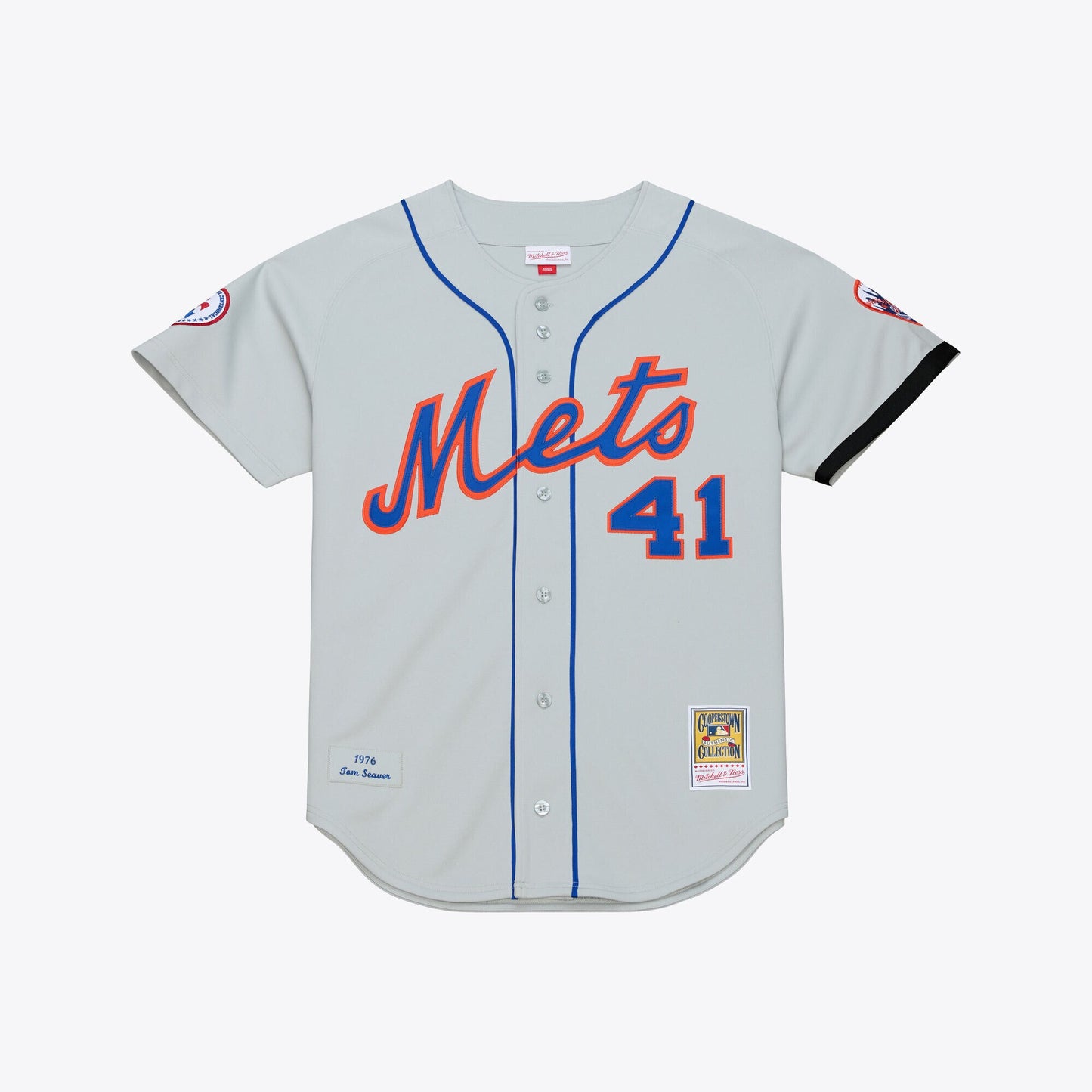 Tom Seaver New York Mets M & N 1976 Jersey - Gray | Stitched Baseball Jersey TJS1697