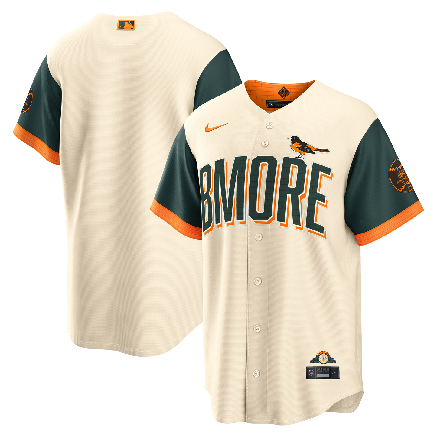 Baltimore Orioles 2026 City Connect Stadium Jersey - Cream | Stitched Baseball Jersey TJS0026