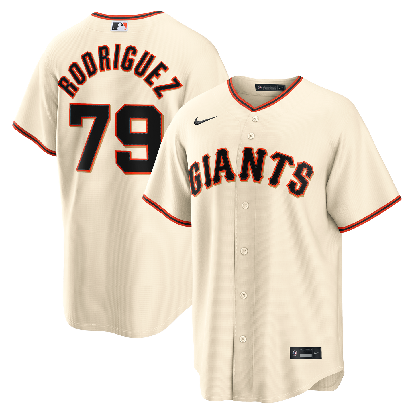 Jesus Rodriguez San Francisco Giants Home Replica Jersey - Cream | Stitched Baseball Jersey TJS0056