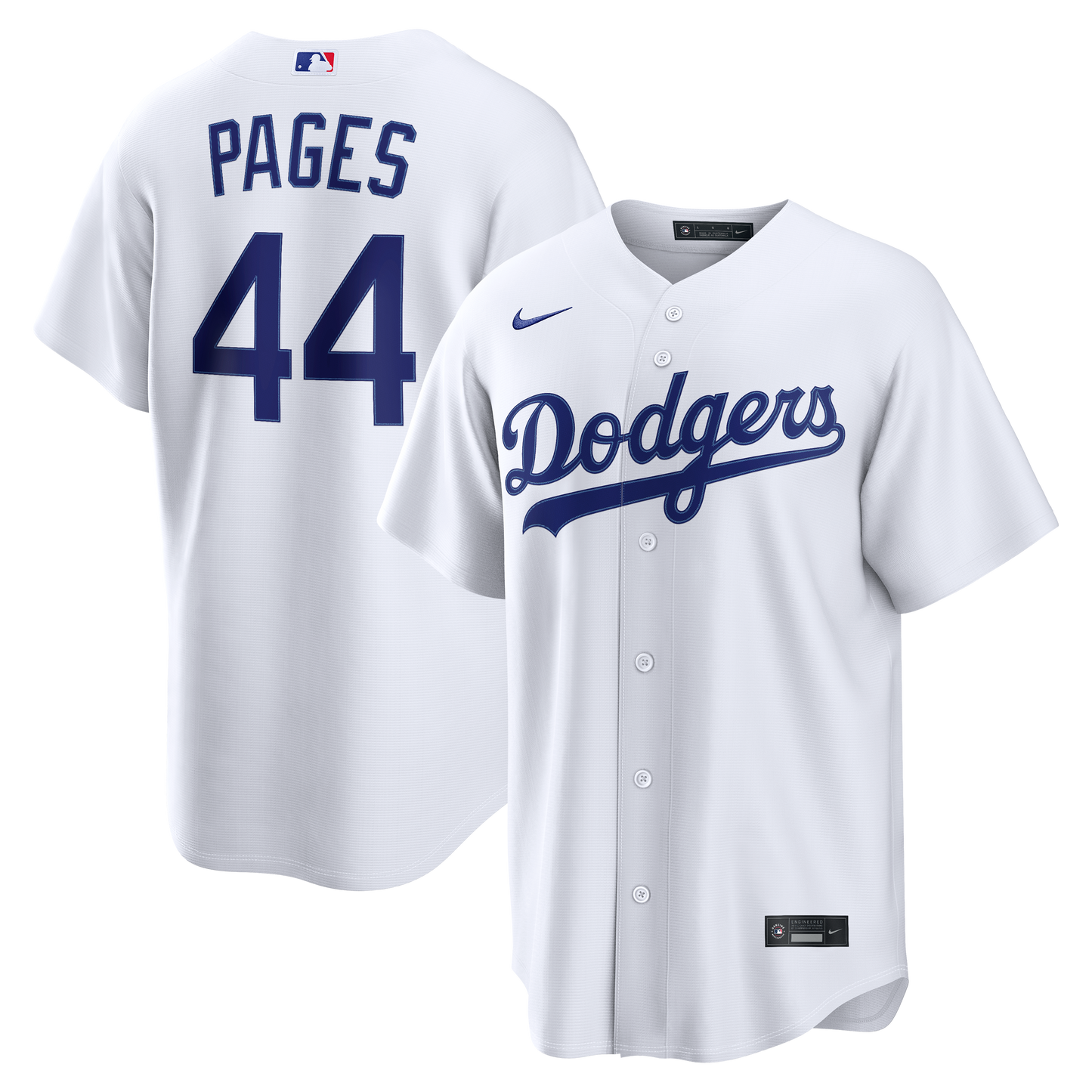 Andy Pages Los Angeles Dodgers Home Replica Jersey - White | Stitched Baseball Jersey TJS0067