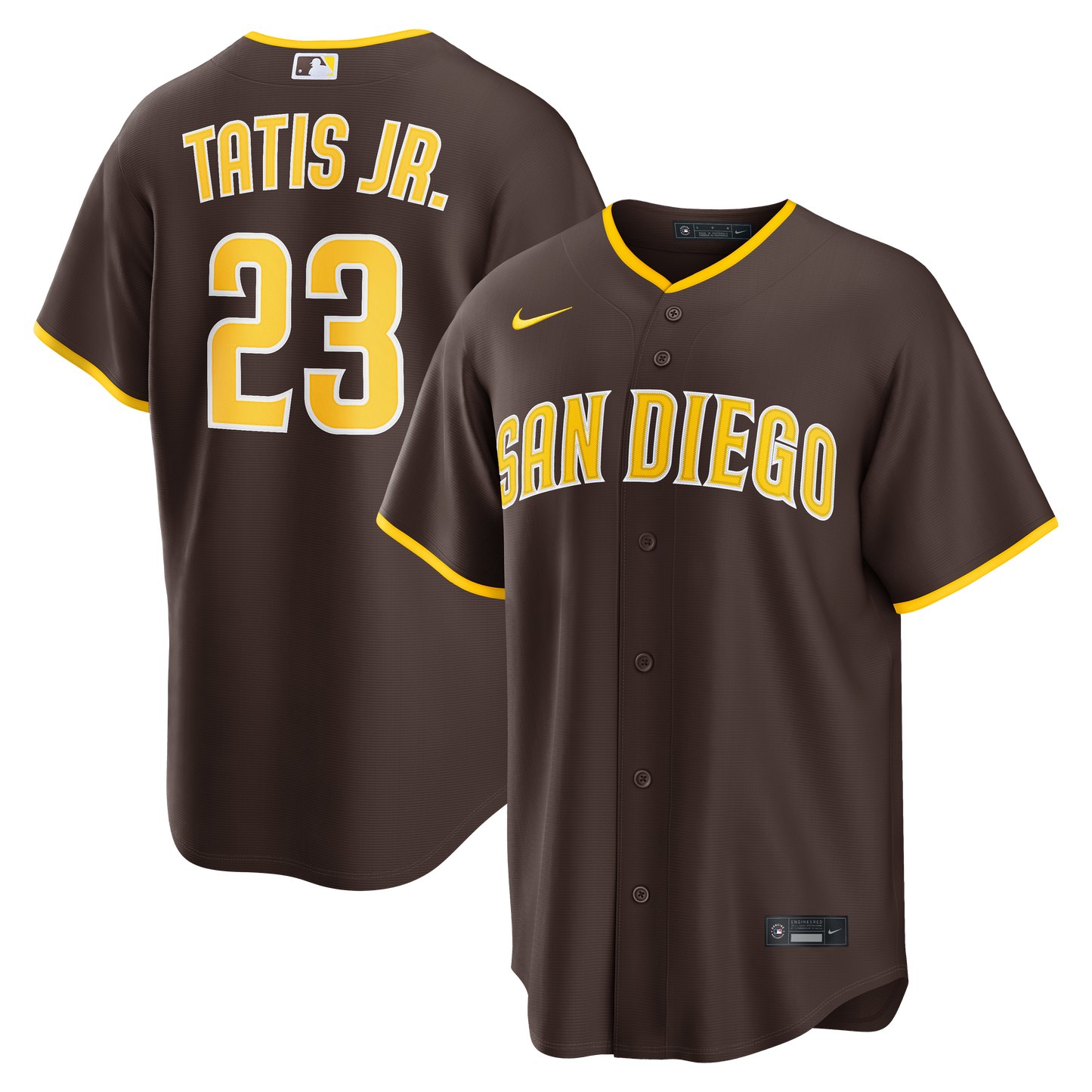 Fernando Tatis Jr. San Diego Padres Road Replica Jersey - Brown | Stitched Baseball Jersey TJS0035