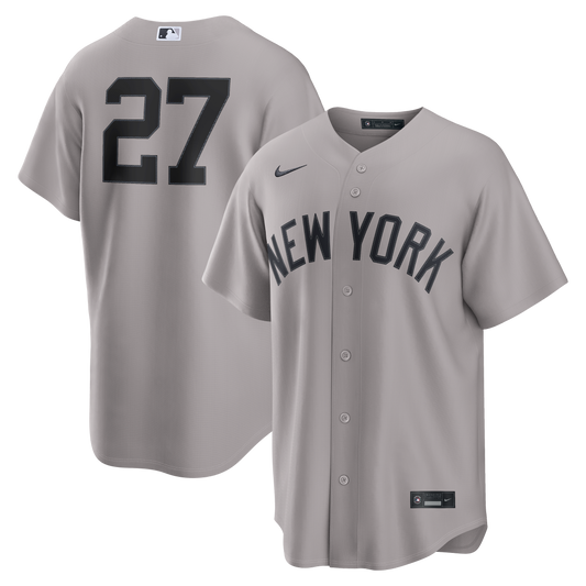 Giancarlo Stanton New York Yankees Road Replica Jersey - Gray | Stitched Baseball Jersey TJS0090