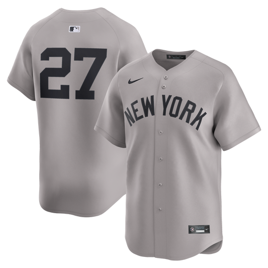 Giancarlo Stanton New York Yankees Road Limited Player Jersey - Gray | Stitched Baseball Jersey TJS0176