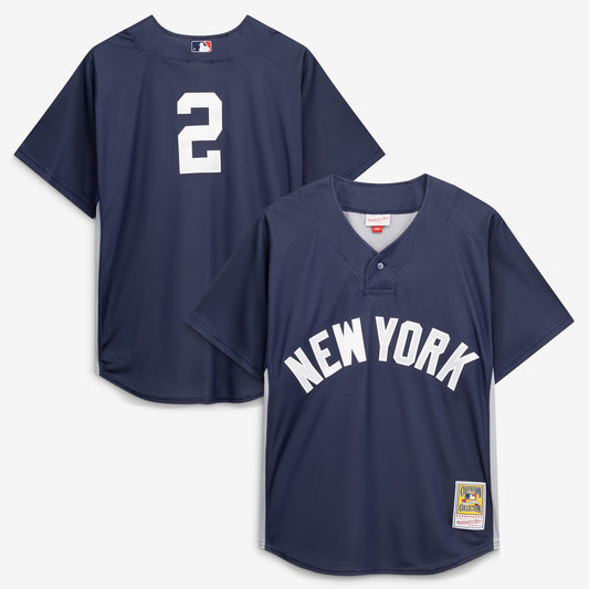 Derek Jeter New York Yankees M & N Batting Practice Jersey - Navy | Stitched Baseball Jersey TJS0114