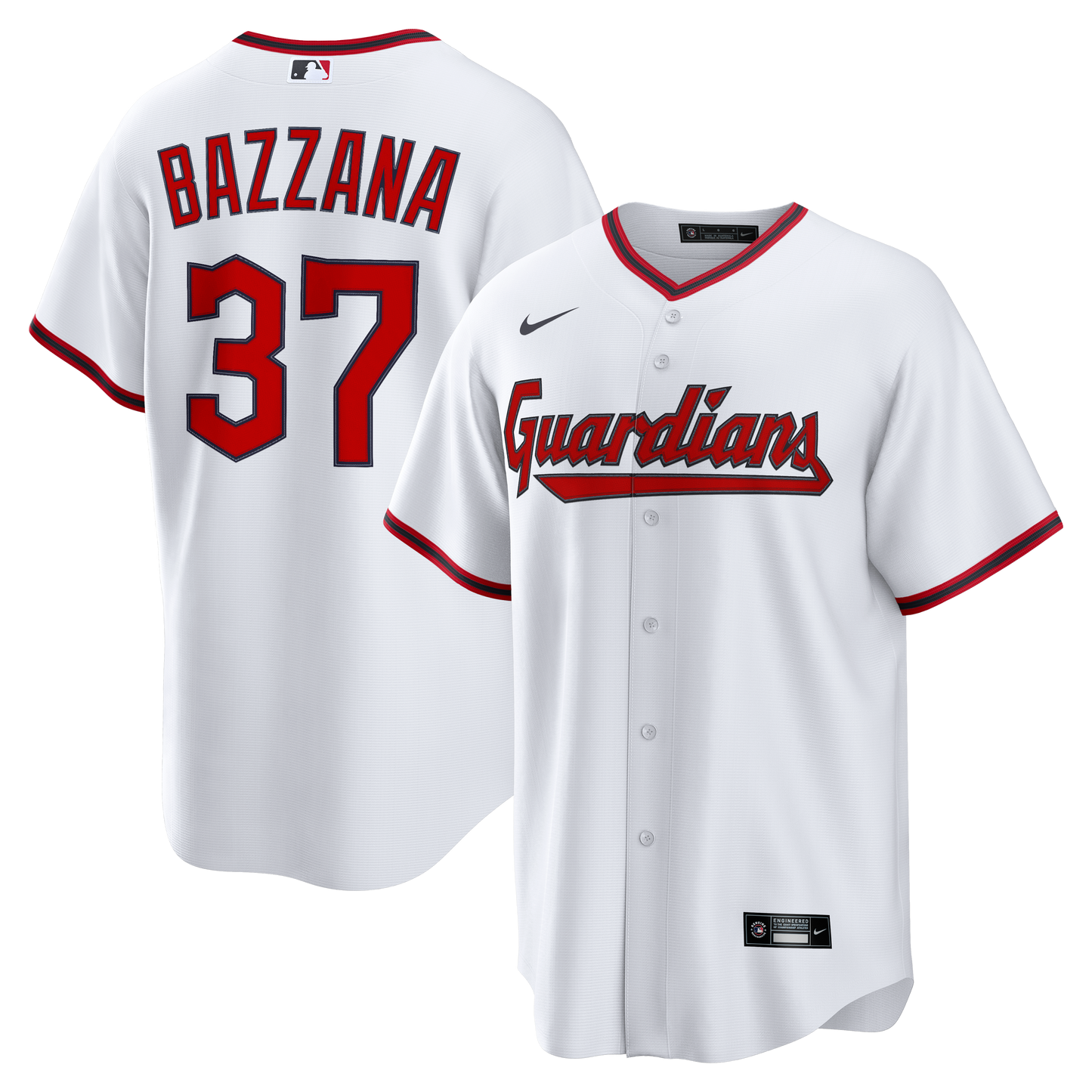 Travis Bazzana Cleveland Guardians Home Replica Jersey - White | Stitched Baseball Jersey TJS0177