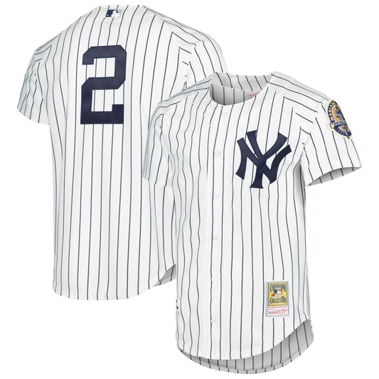 Derek Jeter New York Yankees M & N Cooperstown Collection Jersey - White | Stitched Baseball Jersey TJS0129