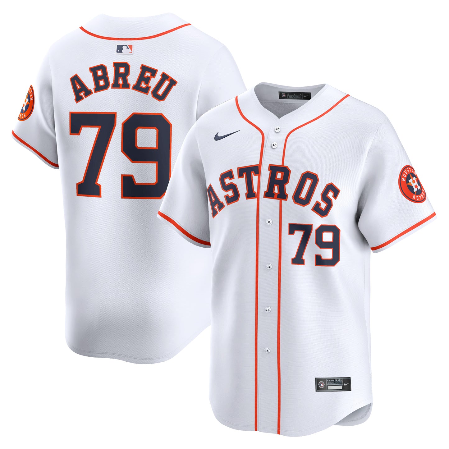 Jose Abreu Houston Astros Home Limited Player Jersey - White | Stitched Baseball Jersey TJS0279