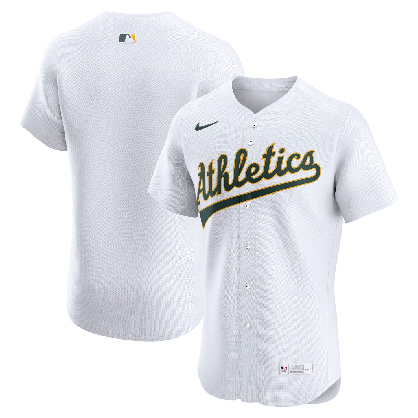 Athletics Home Elite Jersey - White | Stitched Baseball Jersey TJS0237