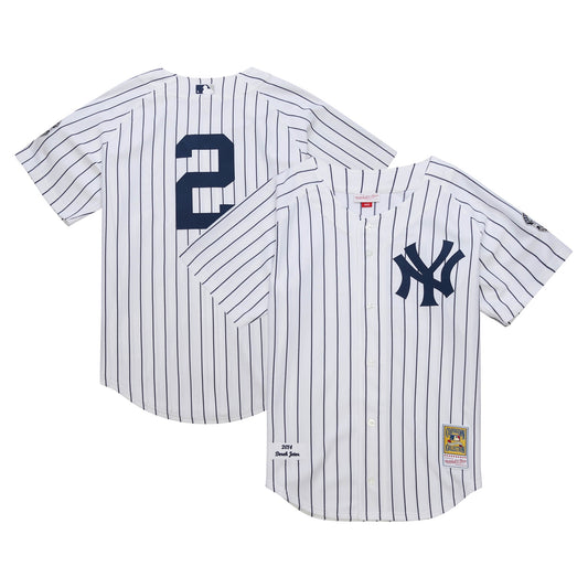 Derek Jeter New York Yankees M & N 2014 Cooperstown Collection Throwback Jersey - White | Stitched Baseball Jersey TJS0222