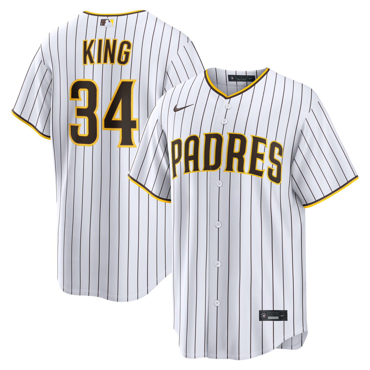Michael King San Diego Padres Home Replica Jersey - White | Stitched Baseball Jersey TJS0109