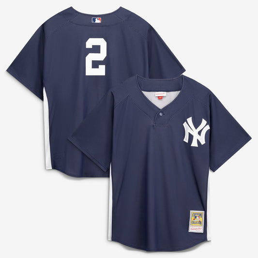 Derek Jeter New York Yankees M & N Batting Practice Jersey - Navy | Stitched Baseball Jersey TJS0245