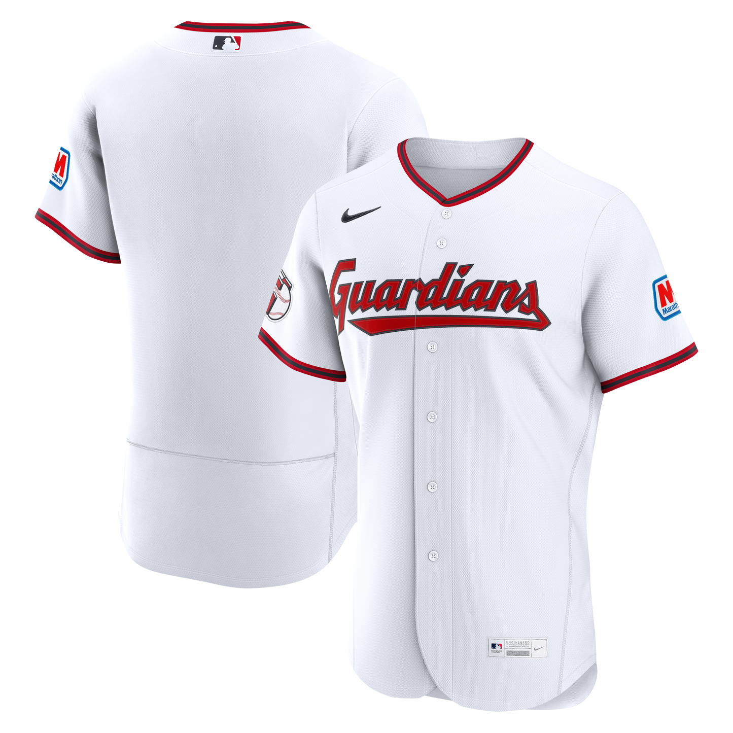 Cleveland Guardians Home Jersey - White | Stitched Baseball Jersey TJS0244