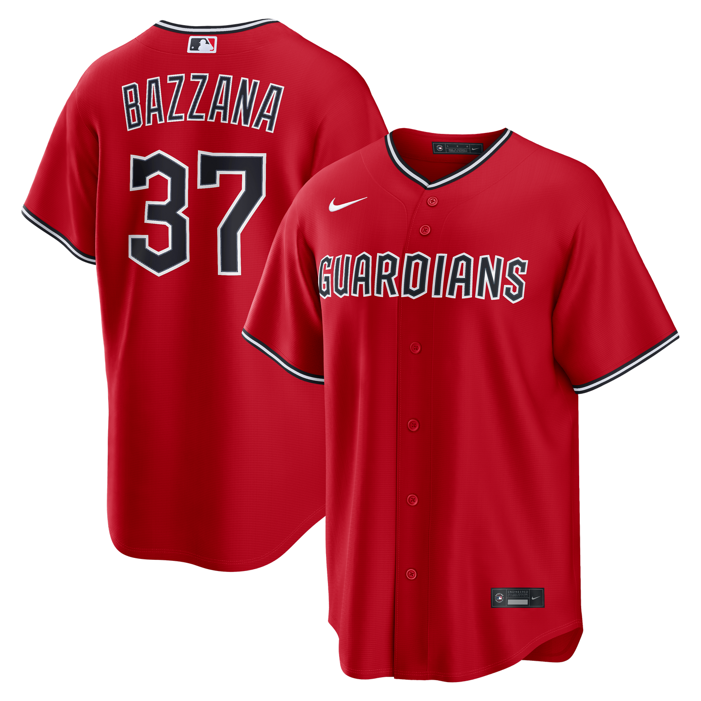 Travis Bazzana Cleveland Guardians Alternate Replica Jersey - Red | Stitched Baseball Jersey TJS0107