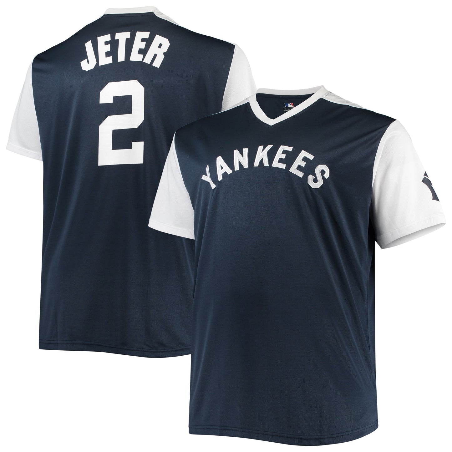 Derek Jeter New York Yankees Cooperstown Collection Replica Player Jersey - Navy/White | Stitched Baseball Jersey TJS0213