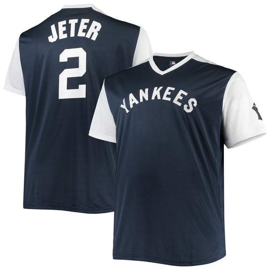 Derek Jeter New York Yankees Cooperstown Collection Replica Player Jersey - Navy/White | Stitched Baseball Jersey TJS0213