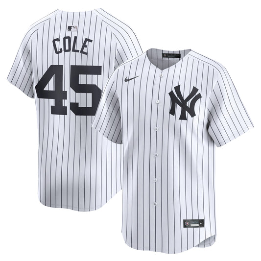 Gerrit Cole New York Yankees Home Limited Player Jersey - White | Stitched Baseball Jersey TJS0263