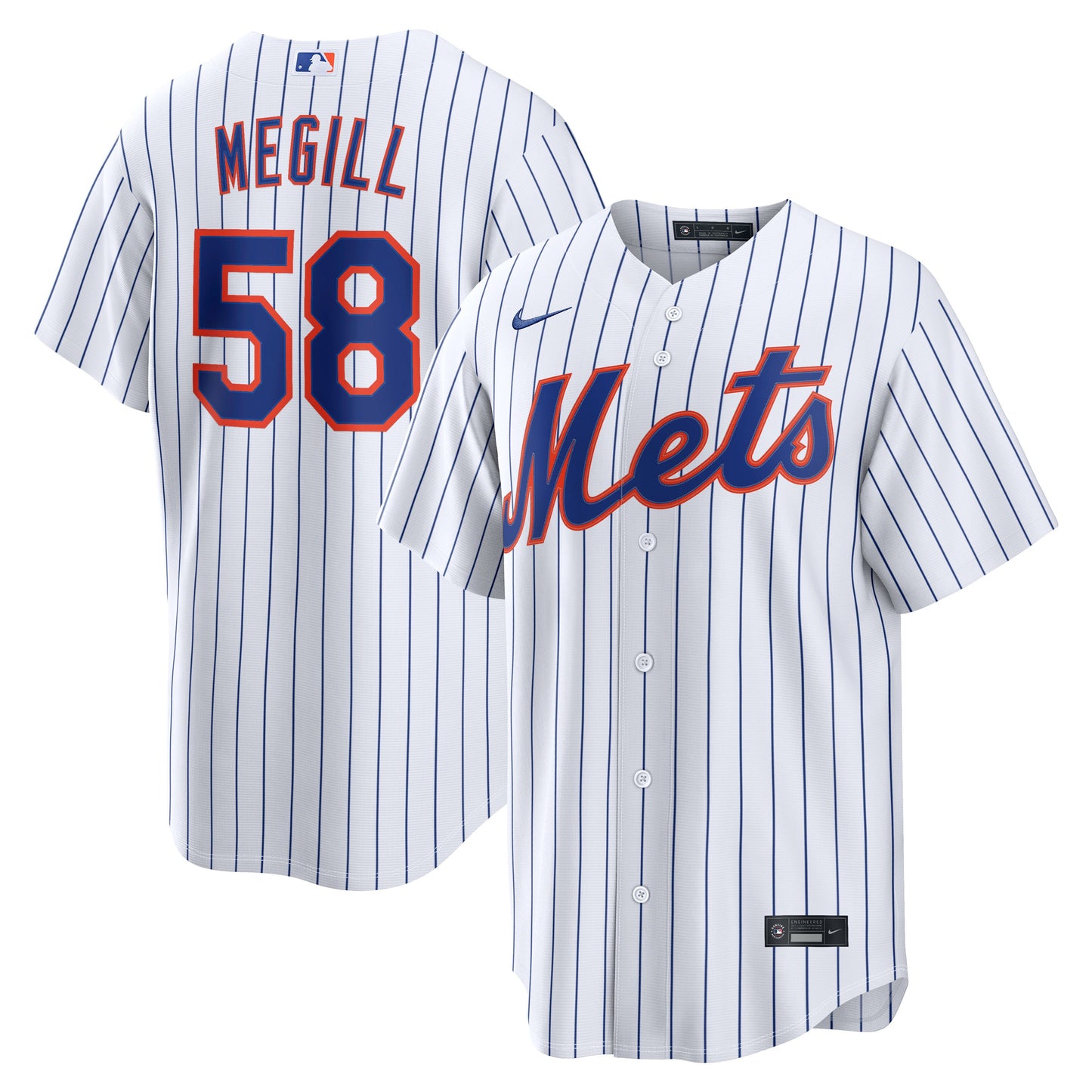 Tylor Megill New York Mets Home Replica Jersey - White | Stitched Baseball Jersey TJS0338