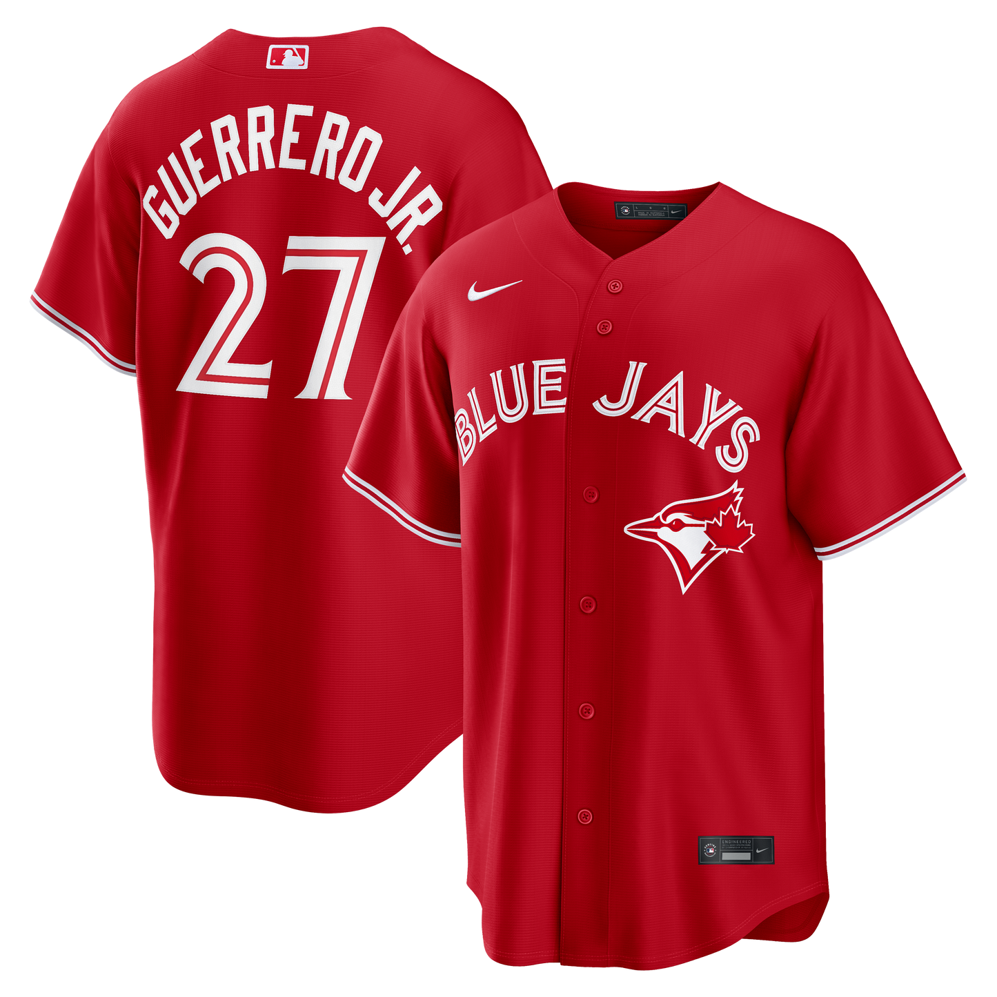 Vladimir Guerrero Jr. Toronto Blue Jays Canada Day Replica Jersey - Red | Stitched Baseball Jersey TJS0322