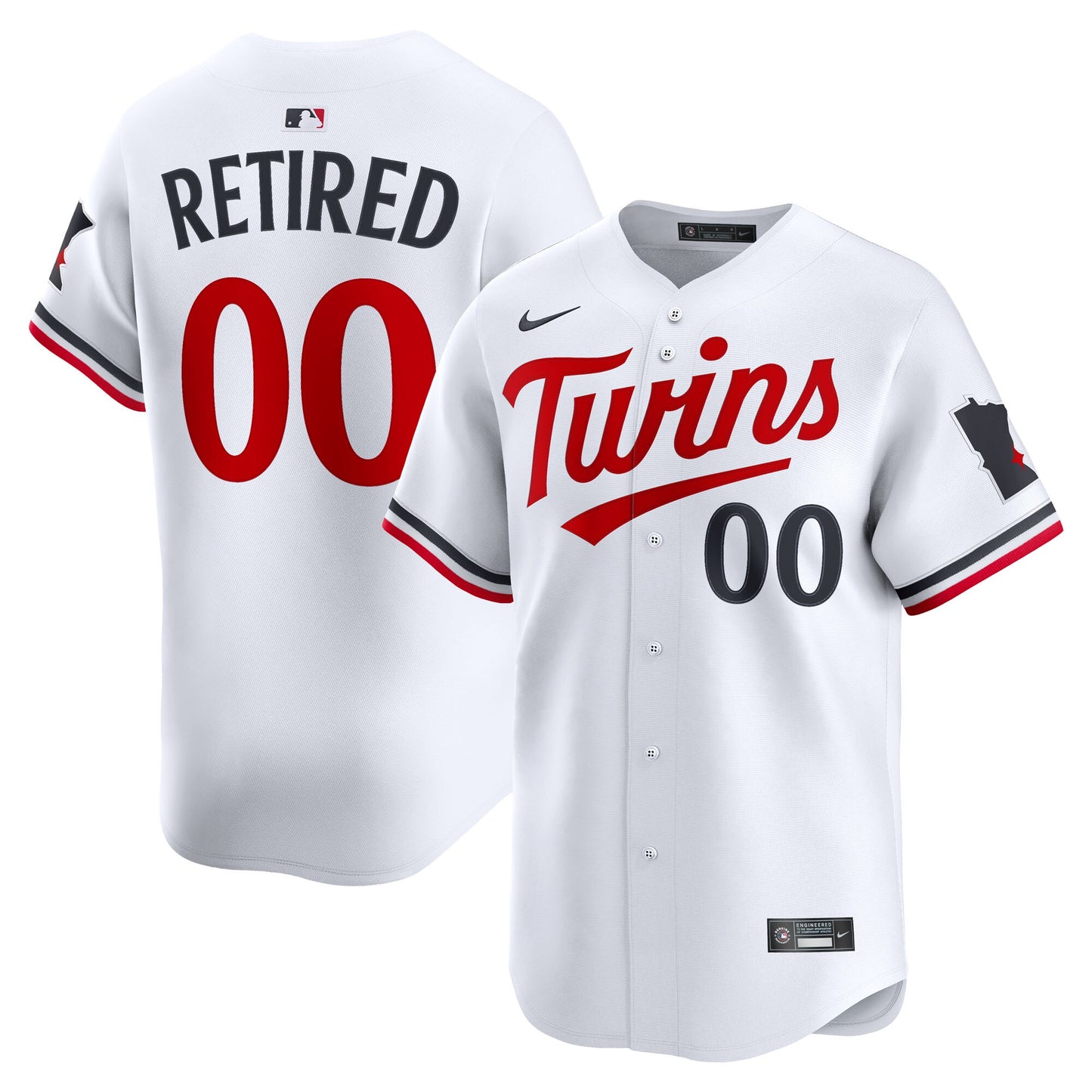 Minnesota Twins Home Limited Pick-A-Player Retired Roster Jersey - White | Stitched Baseball Jersey TJS0465