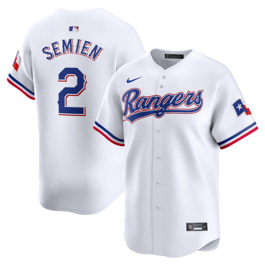 Marcus Semien Texas Rangers Home Limited Player Jersey - White | Stitched Baseball Jersey TJS0411