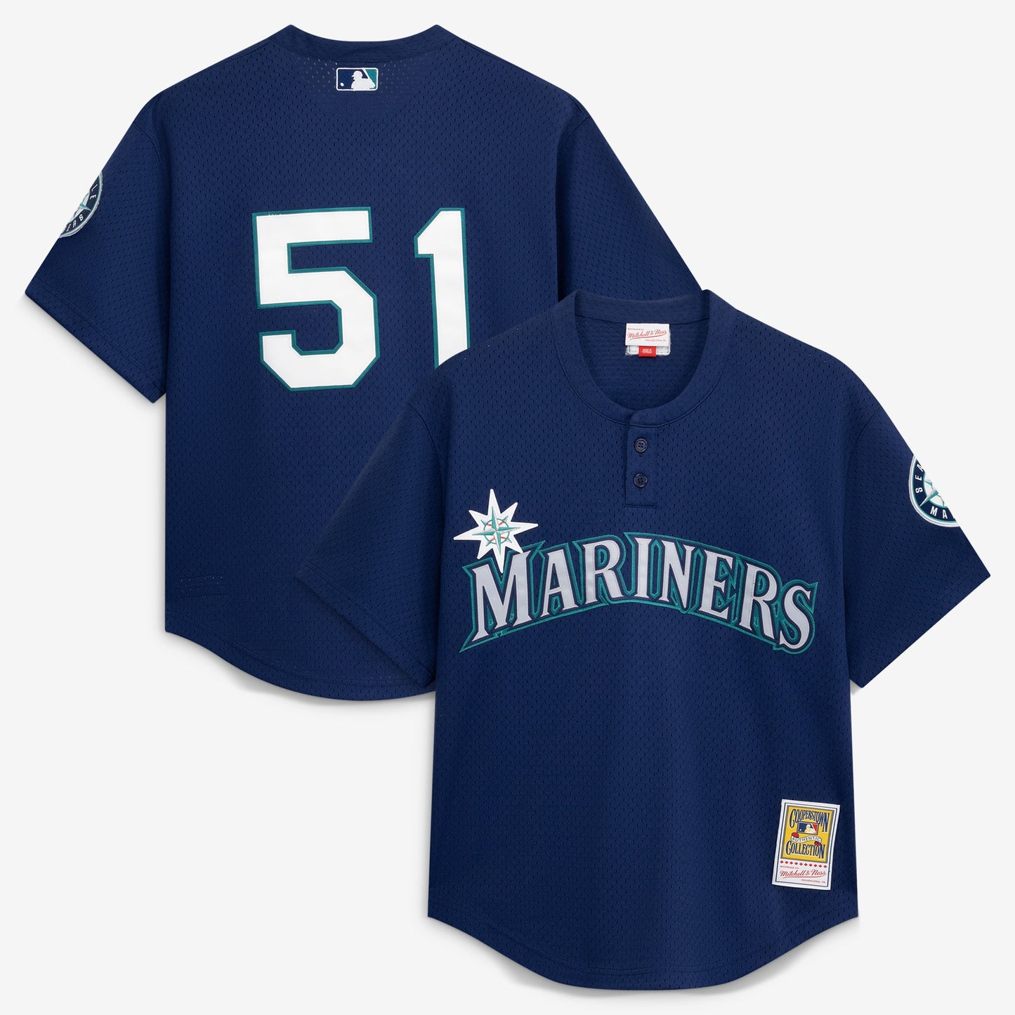 Ichiro Suzuki Seattle Mariners M & N Batting Practice Jersey - Navy | Stitched Baseball Jersey TJS0477