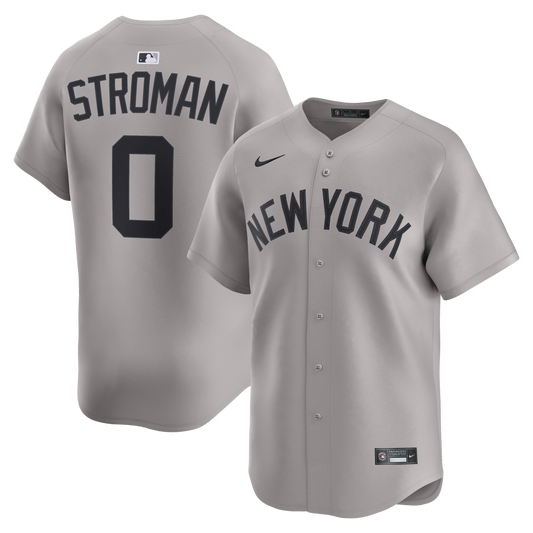 Marcus Stroman New York Yankees Road Limited Player Jersey - Gray | Stitched Baseball Jersey TJS0416