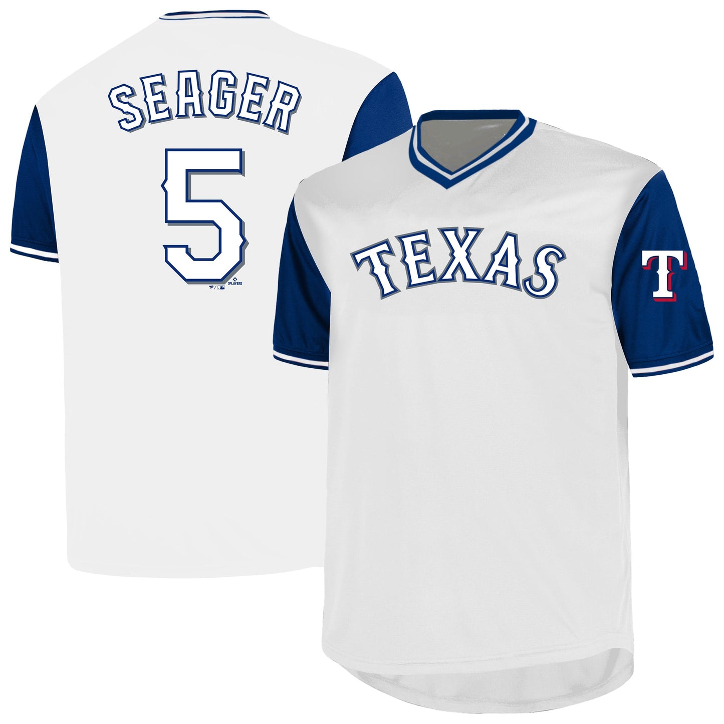 Corey Seager Texas Rangers Profile Big & Tall Name & Number Jersey - White | Stitched Baseball Jersey TJS0421