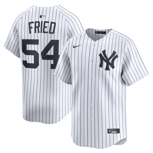 Max Fried New York Yankees Home Limited Player Jersey - White | Stitched Baseball Jersey TJS0441