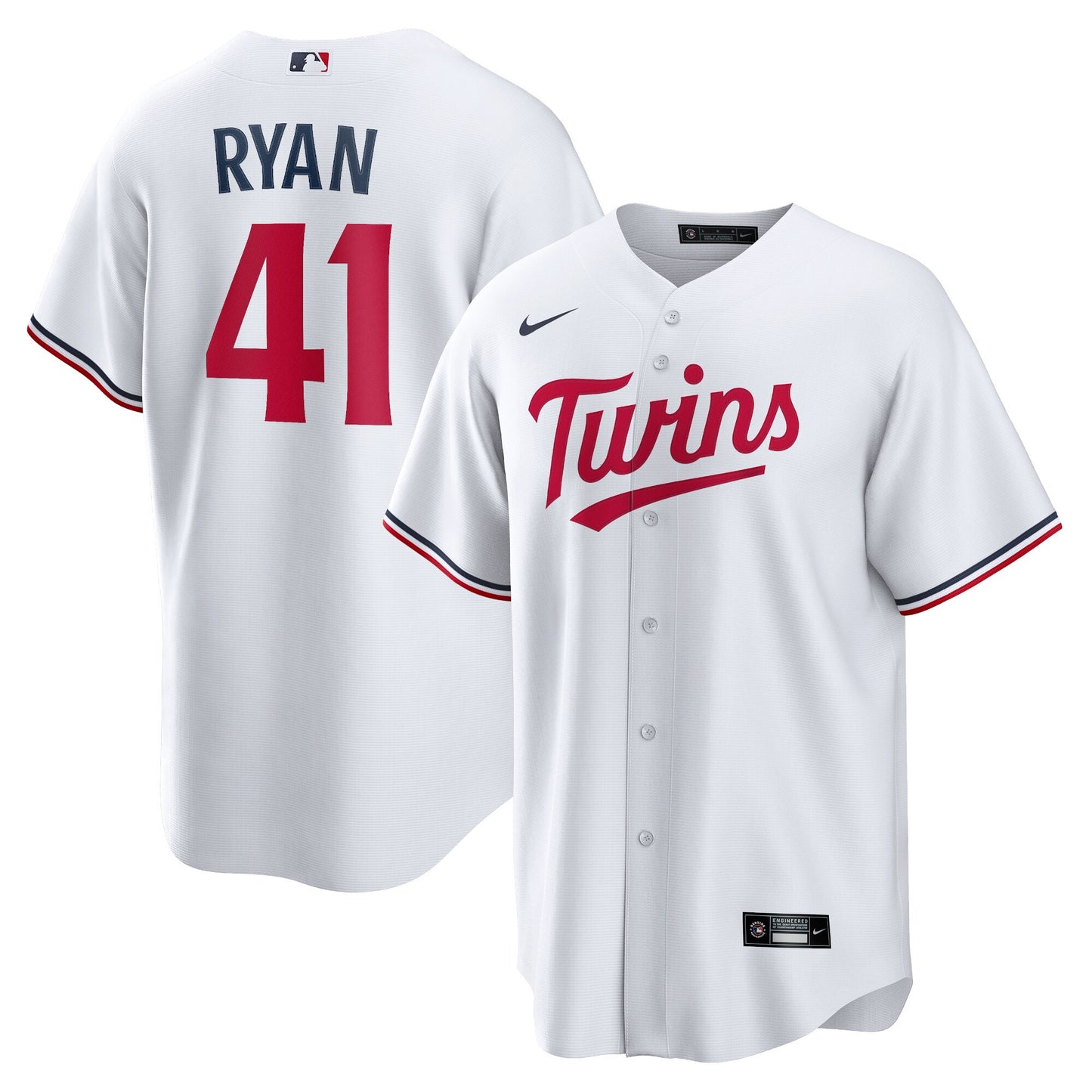 Joe Ryan Minnesota Twins Home Replica Player Jersey - White | Stitched Baseball Jersey TJS0494