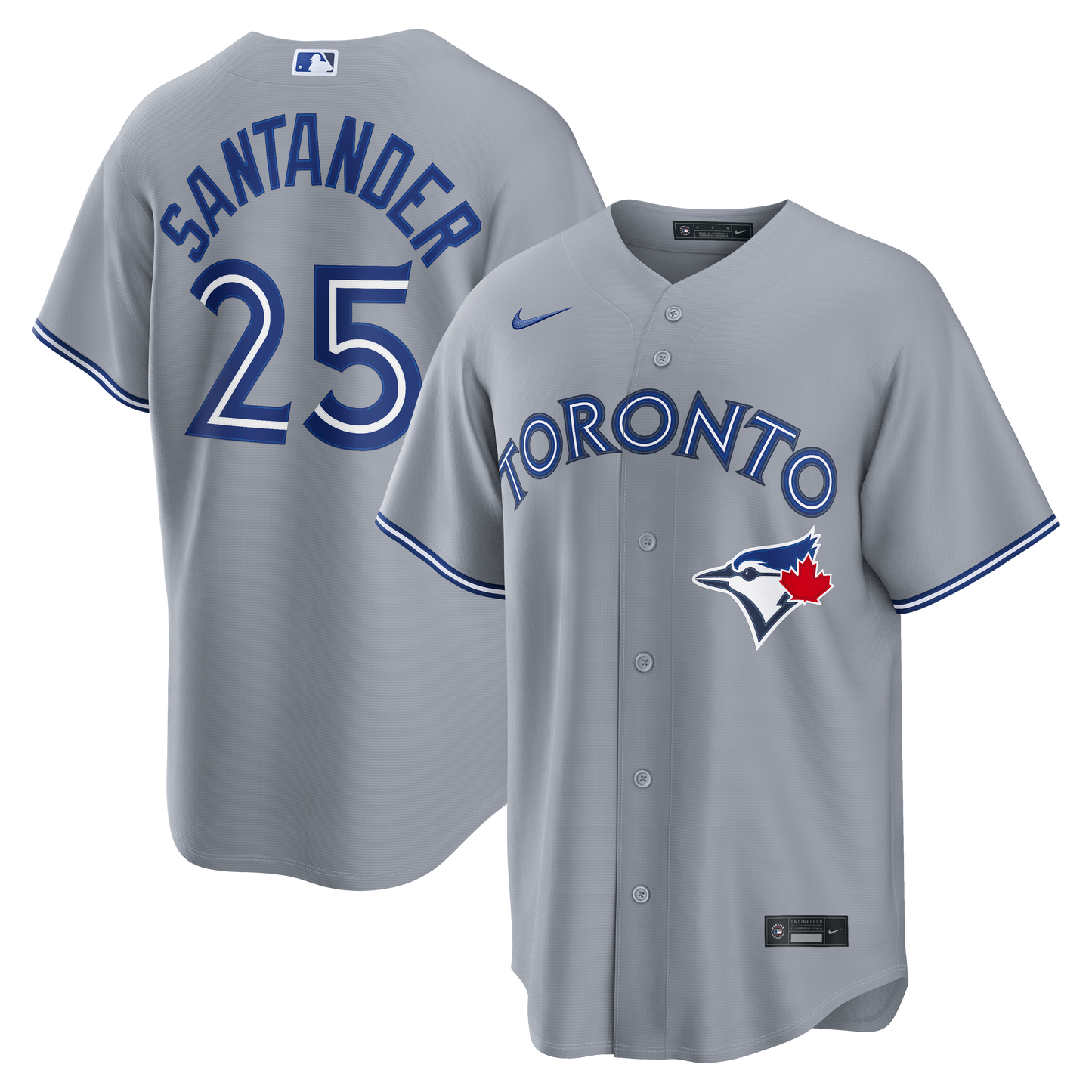 Anthony Santander Toronto Blue Jays Road Replica Jersey - Gray | Stitched Baseball Jersey TJS0452