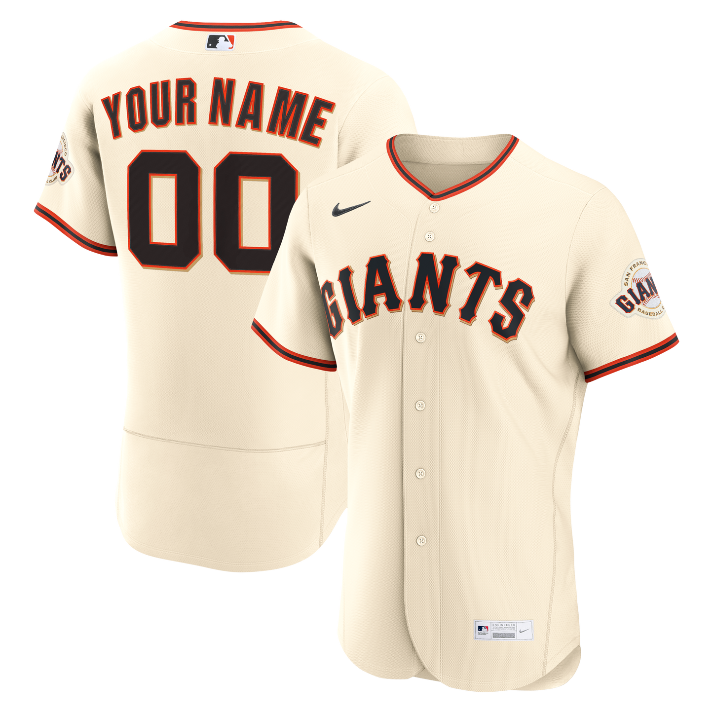 San Francisco Giants Home Custom Jersey - Cream | Stitched Baseball Jersey TJS0568