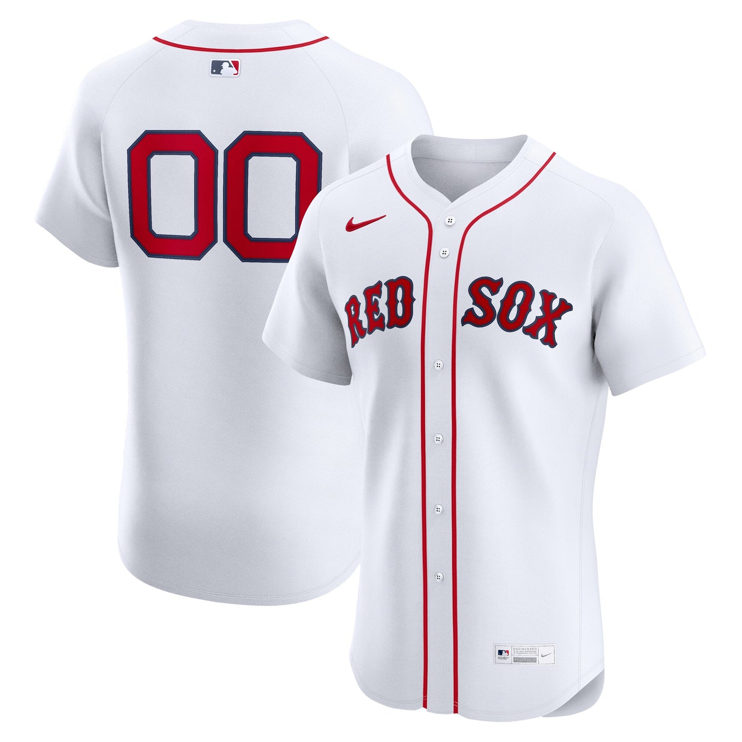 Boston Red Sox Home Elite Pick-A-Player Retired Roster Jersey - White | Stitched Baseball Jersey TJS0567