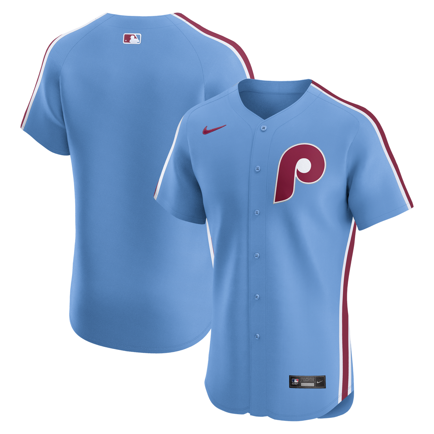 Philadelphia Phillies Alternate Elite Jersey - Light Blue | Stitched Baseball Jersey TJS0946
