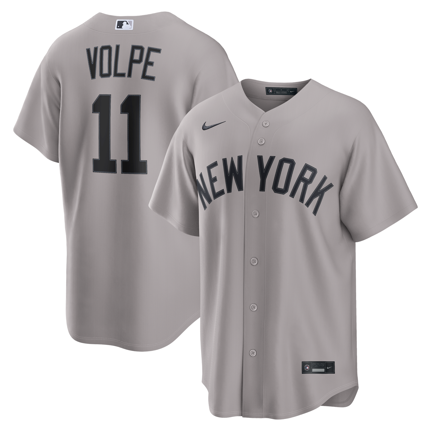 Anthony Volpe New York Yankees Road Replica Jersey - Gray | Stitched Baseball Jersey TJS0682