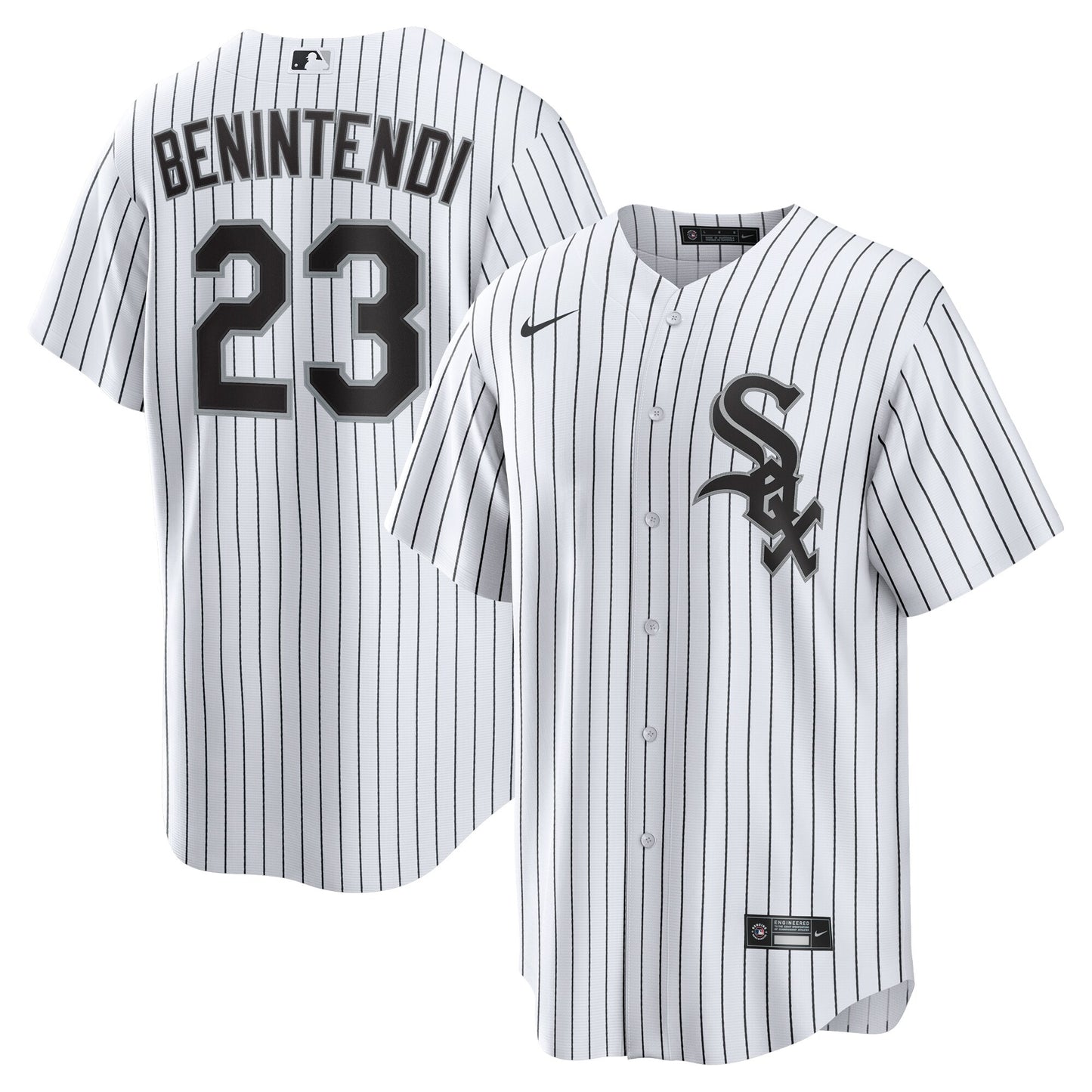 Andrew Benintendi Chicago White Sox Home Official Player Jersey - White/Black | Stitched Baseball Jersey TJS0762