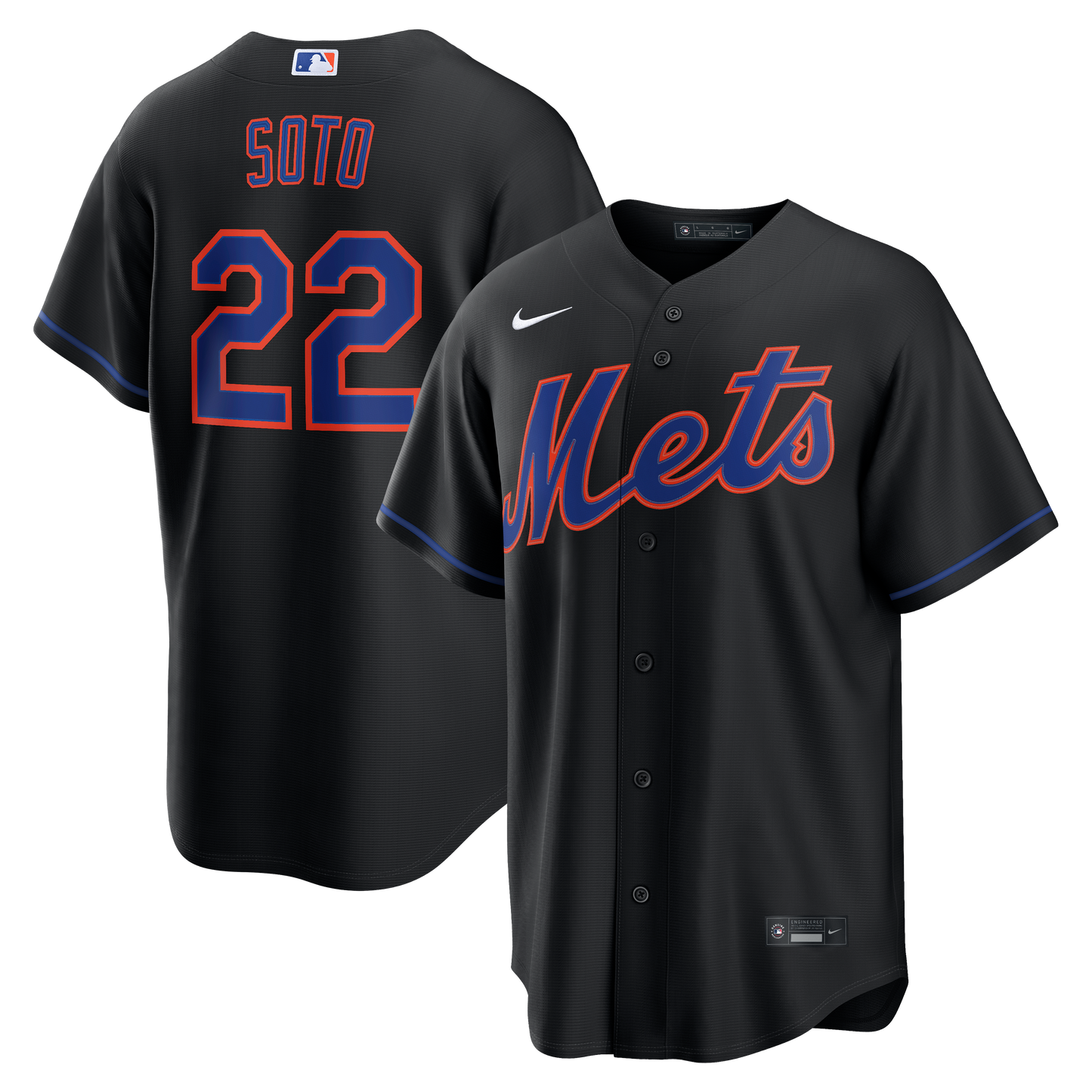 Juan Soto New York Mets Alternate Replica Jersey - Black | Stitched Baseball Jersey TJS0856