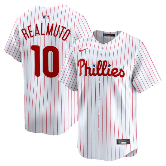 J.T. Realmuto Philadelphia Phillies Home Limited Player Jersey - White | Stitched Baseball Jersey TJS0887