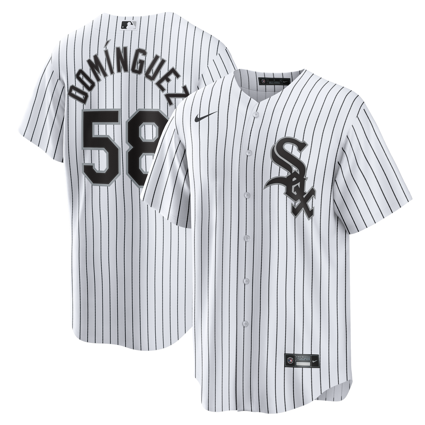 Seranthony Dom�nguez Chicago White Sox Home Replica Jersey - White | Stitched Baseball Jersey TJS0874