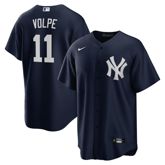 Anthony Volpe New York Yankees Big & Tall Alternate Replica Player Jersey - Navy | Stitched Baseball Jersey TJS0872