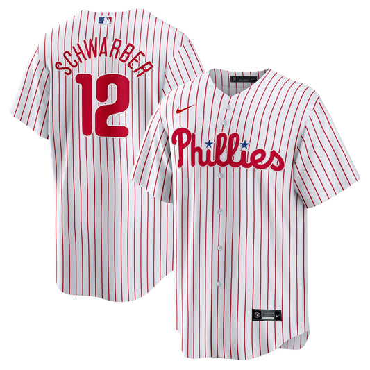 Kyle Schwarber Philadelphia Phillies Replica Player Jersey - White | Stitched Baseball Jersey TJS0818