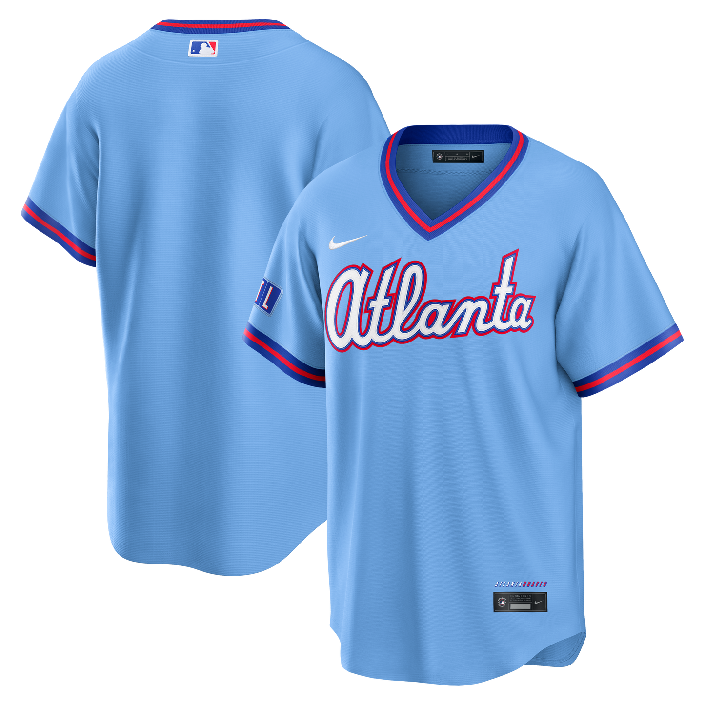 Atlanta Braves 2026 City Connect Stadium Jersey - Powder Blue | Stitched Baseball Jersey TJS0897