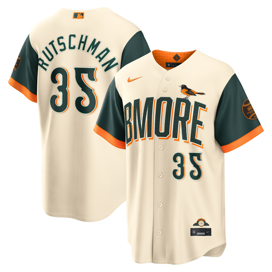 Adley Rutschman Baltimore Orioles 2026 City Connect Stadium Jersey - Cream | Stitched Baseball Jersey TJS0965