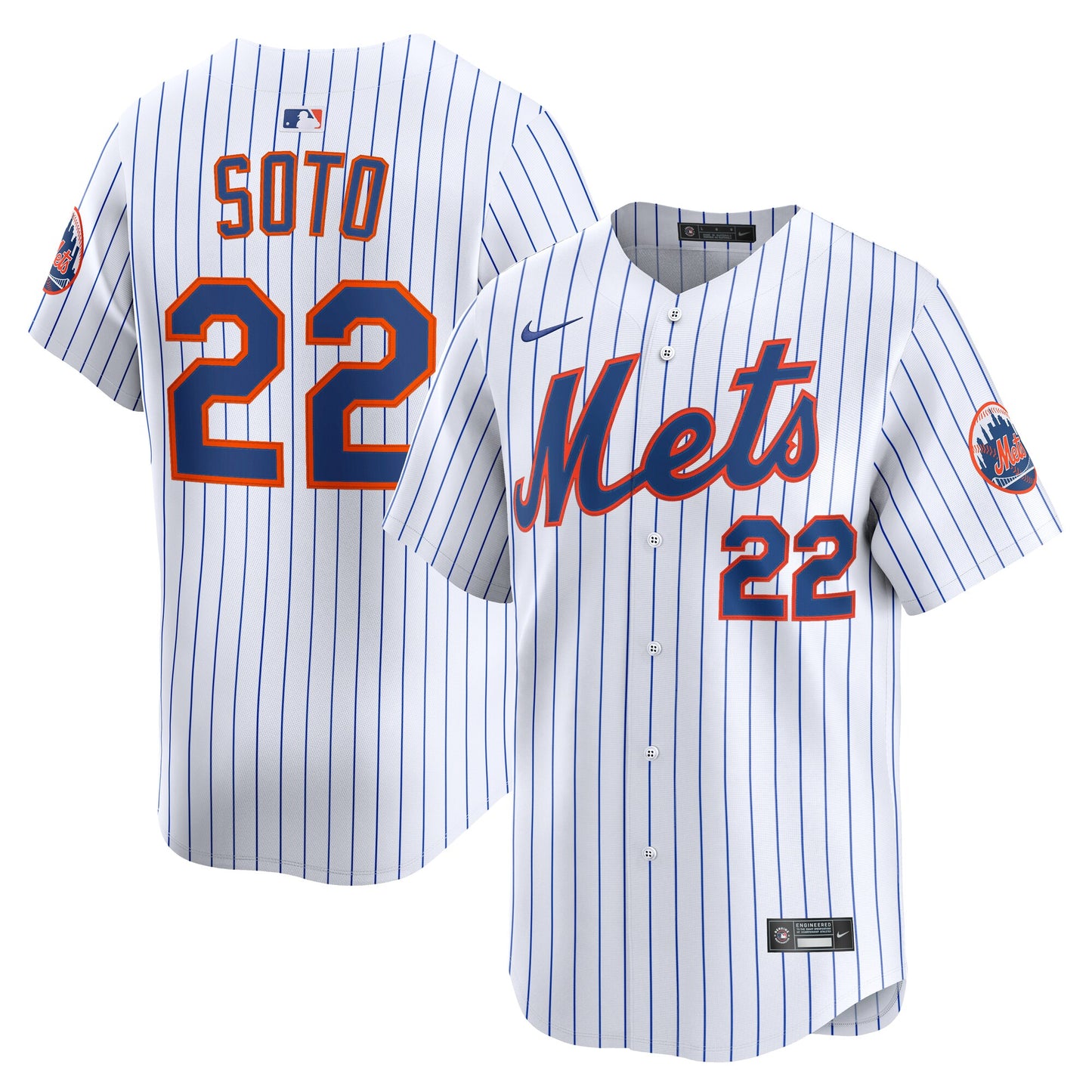 Juan Soto New York Mets Home Limited Jersey - White | Stitched Baseball Jersey TJS0767