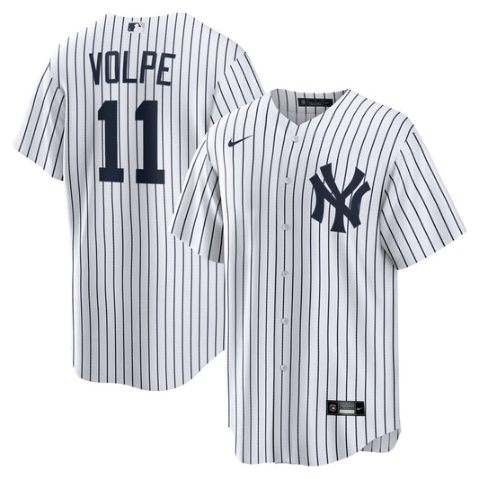 Anthony Volpe New York Yankees Home Replica Player Jersey - White | Stitched Baseball Jersey TJS0967