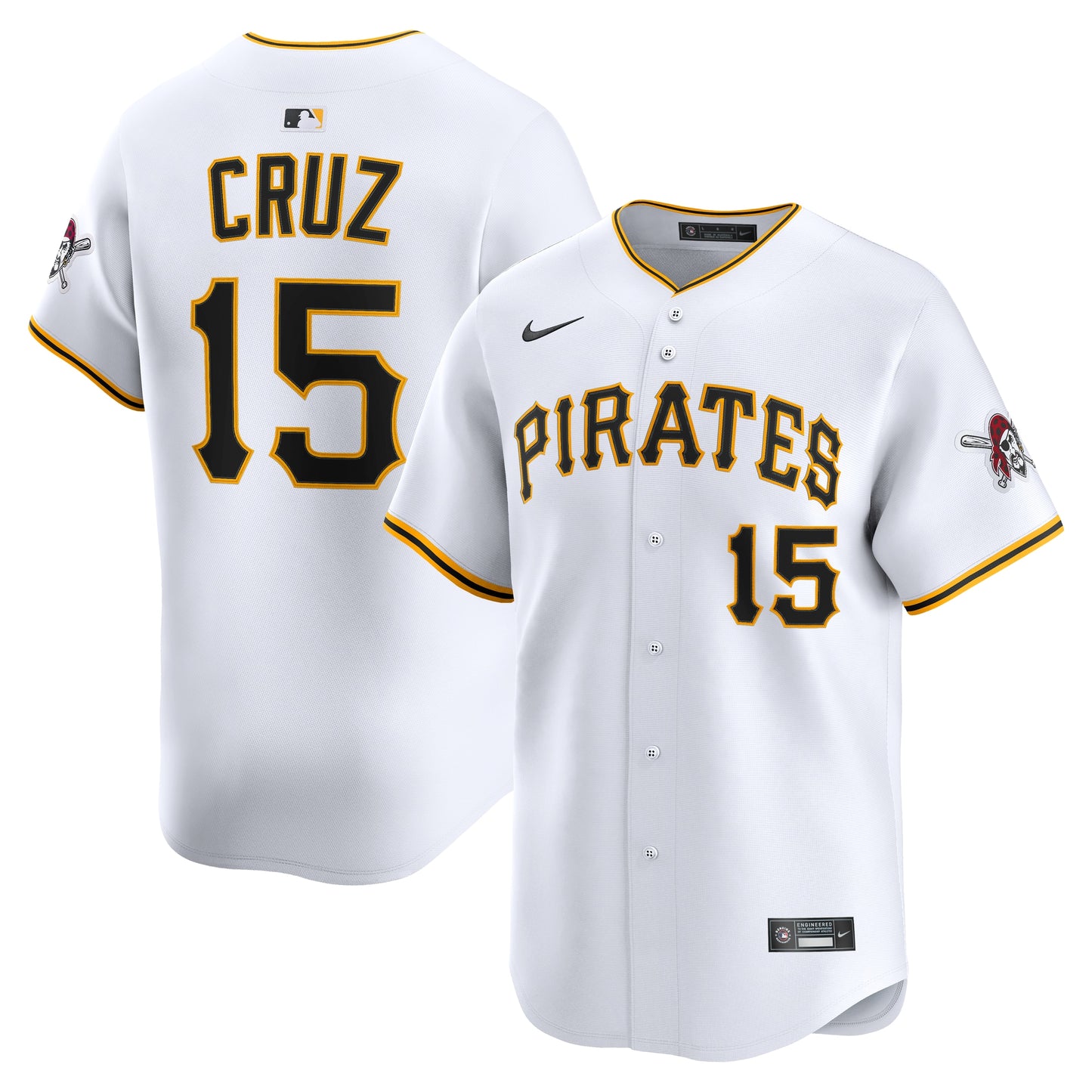 Oneil Cruz Pittsburgh Pirates Home Limited Player Jersey - White | Stitched Baseball Jersey TJS0857