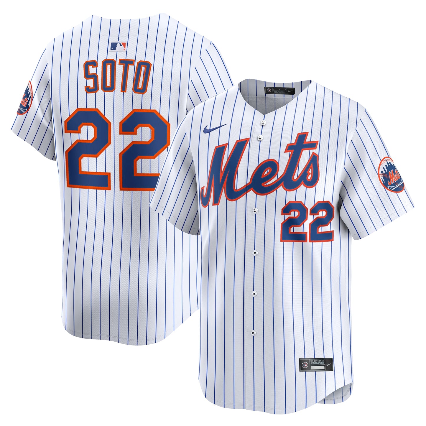 Juan Soto New York Mets Home Limited Player Jersey - White | Stitched Baseball Jersey TJS0883
