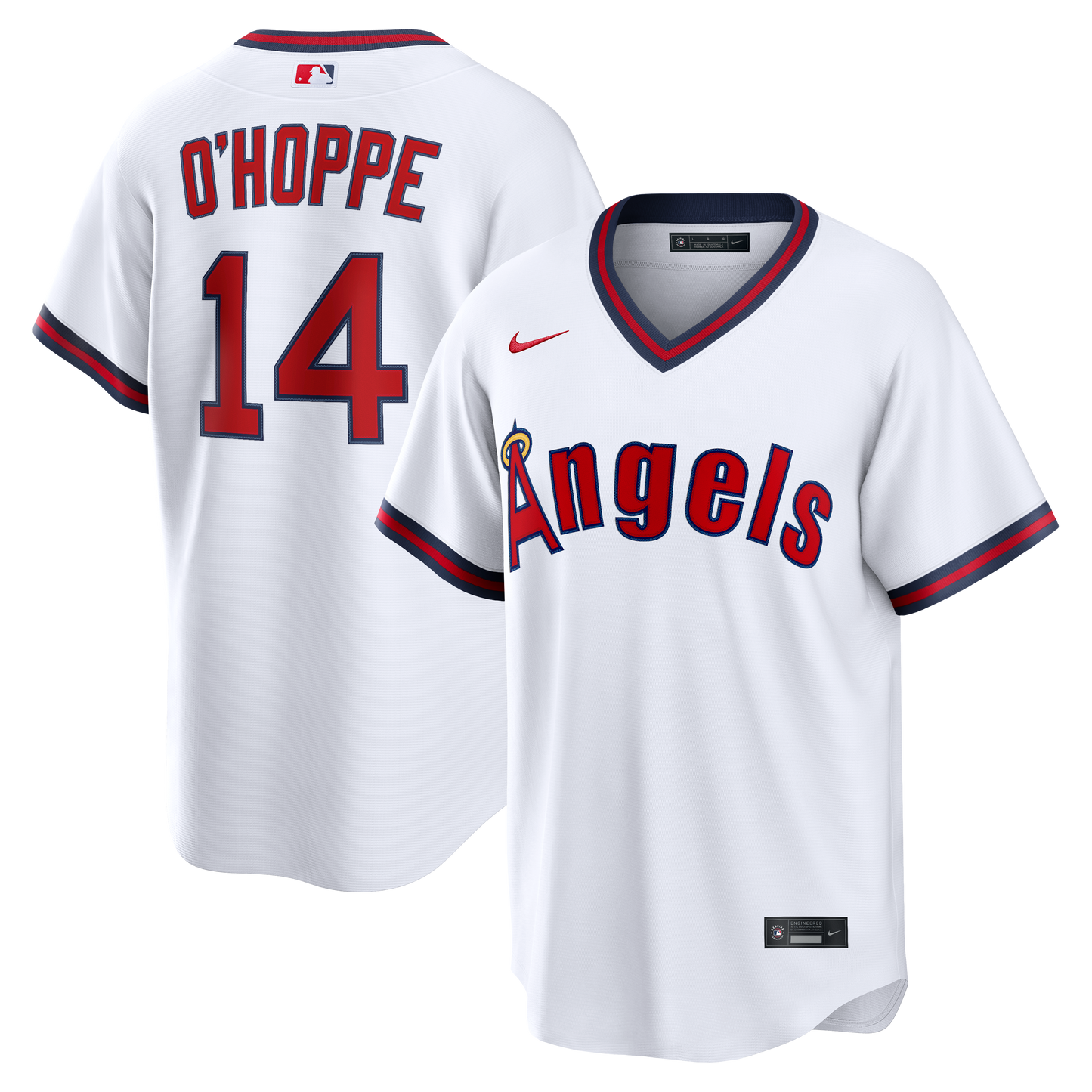 Logan O'Hoppe Los Angeles Angels Alternate Replica Jersey - White | Stitched Baseball Jersey TJS0650