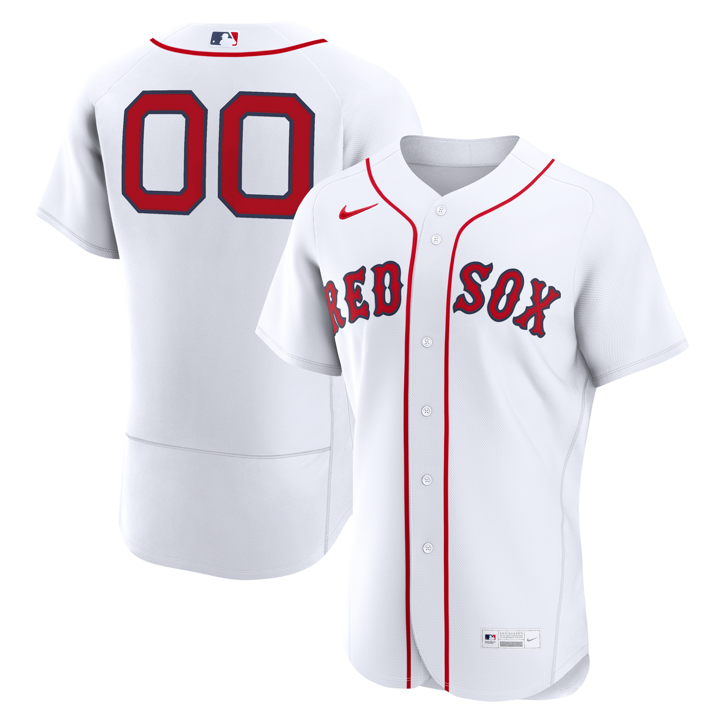 Boston Red Sox Home Custom Jersey - White | Stitched Baseball Jersey TJS0761