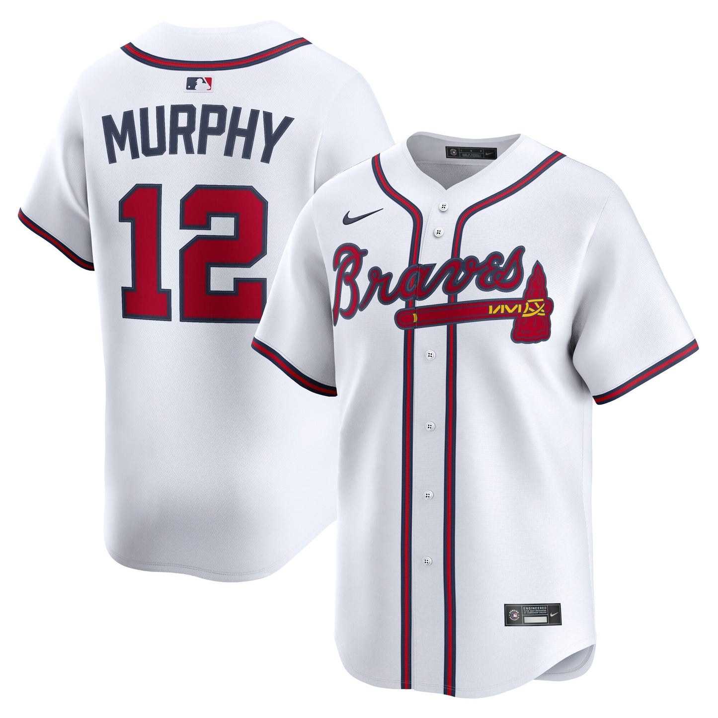 Sean Murphy Atlanta Braves Home Limited Player Jersey - White | Stitched Baseball Jersey TJS0839