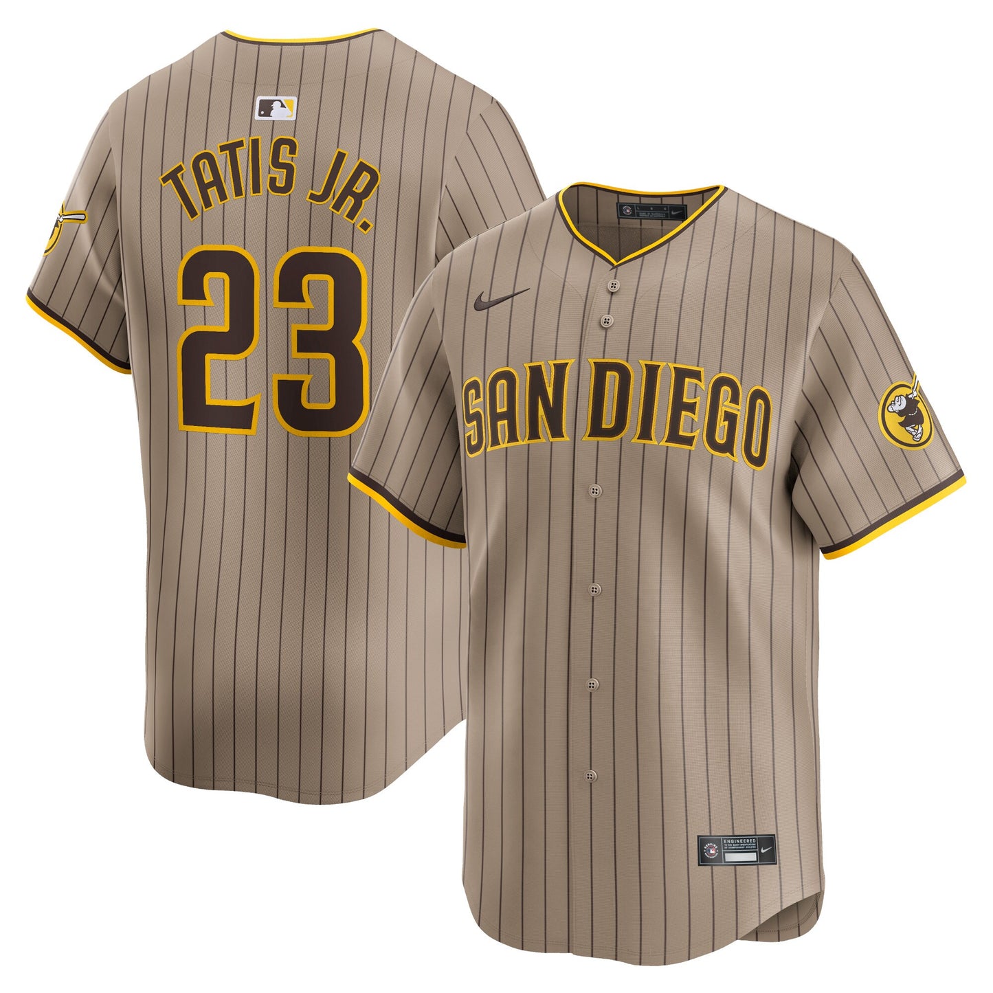 Fernando Tatis Jr. San Diego Padres Alternate Limited Player Jersey � Tan | Stitched Baseball Jersey TJS0905